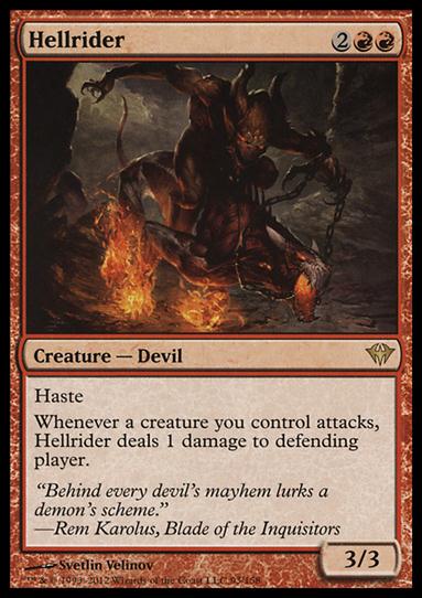 Magic the Gathering: Dark Ascension (Base Set) card 93 Hellrider