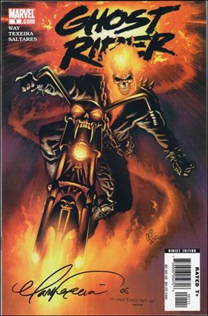 Ghost Rider (2006) issue 1-D DF Mark Texeira Cover (Signed by Texeira) 1/250