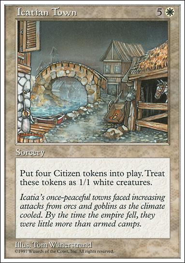 Magic the Gathering: 5th Edition (Base Set) card 38 Icatian Town