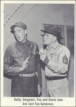 Gomer Pyle (Base Set) card 39 Golly, Sergeant, You and Uncle Sam Are Just Too