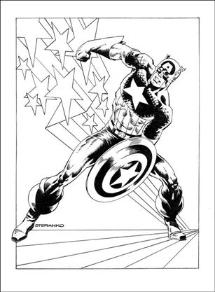 Captain America (2018) issue 1-M Jim Steranko 1:50 Cover