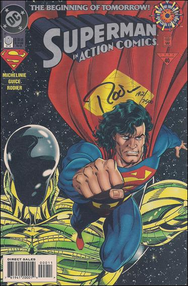 Action Comics (1938) issue 0-B Dynamic Forces (signed by Denis Rodier) 1/7500