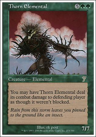 Magic the Gathering: 7th Edition (Base Set) card 273 Thorn Elemental