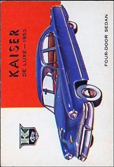 World on Wheels (Base Set) card 140 Kaiser De Luxe 1953
