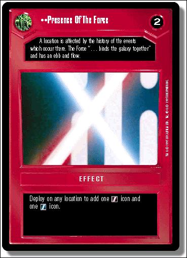 Star Wars: Premiere Limited (Base Set) card 61 Presence of the Force