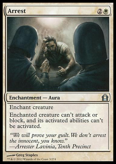 Magic the Gathering: Return to Ravnica (Base Set) card 3 Arrest