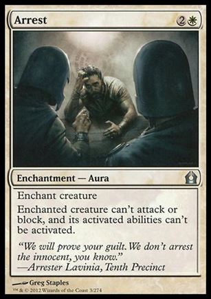 Magic the Gathering: Return to Ravnica (Base Set) card 3 Arrest
