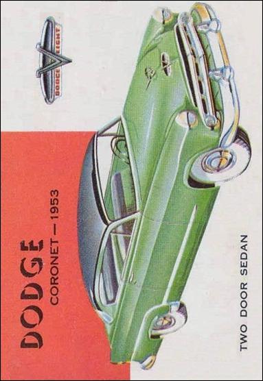 World on Wheels (Base Set) card 81 Dodge Coronet 1953