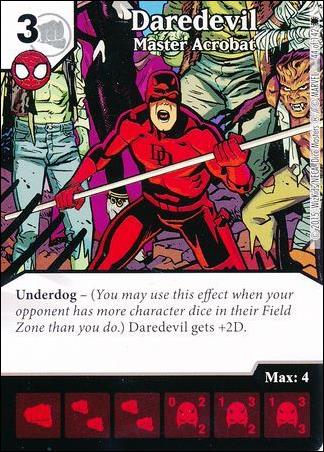 Marvel Dice Masters Amazing Spider-Man card 44 Daredevil: Master Acrobat