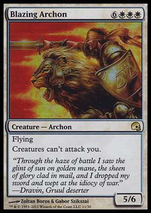 Magic the Gathering: Premium Deck Series: Graveborn (Base Set) card 11 Blazing Archon