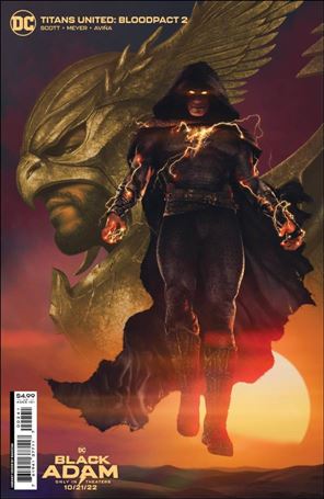 Titans United: Bloodpact issue 2-C Rahzzah Black Adam Movie Cover