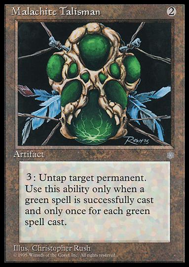 Magic the Gathering: Ice Age (Base Set) card 328 Malachite Talisman