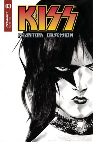 KISS: Phantom Obsession issue 3-H Jae Lee 1:10 Black & White Cover