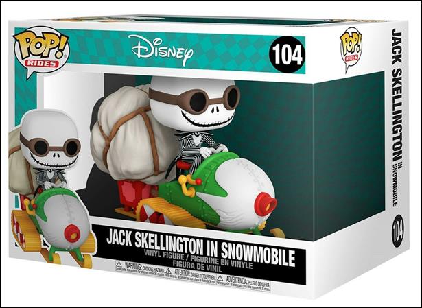 POP! Rides figure 104 Jack Skellington in Snowmobile