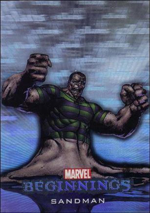 Marvel Beginnings: Series 1 (Marvel Villains Hologram Subset) card H-34 Sandman