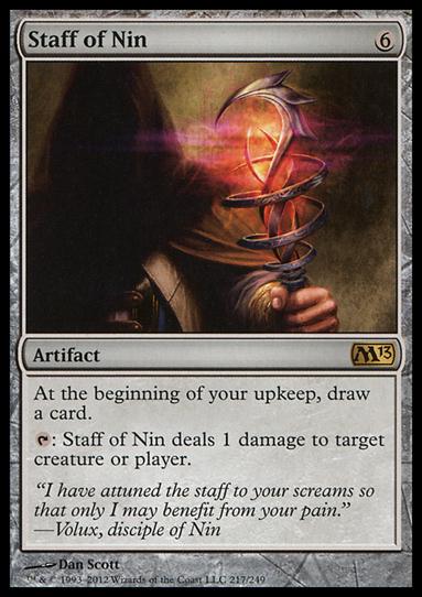 Magic the Gathering: 2013 Core Set (Base Set) card 217 Staff of Nin