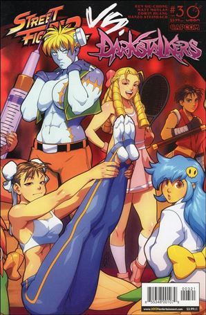 Street Fighter vs Darkstalkers issue 3-B Rob Porter Cover
