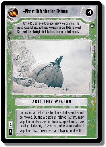 Star Wars: Hoth Limited (Base Set) card 155 Planet Defender Ion Cannon