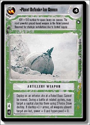 Star Wars: Hoth Limited (Base Set) card 155 Planet Defender Ion Cannon