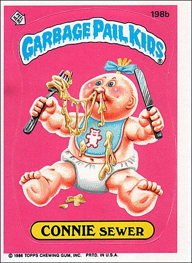 Garbage Pail Kids: Series 05 (Base Set) card 198b Connie Sewer