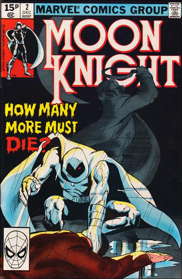 Moon Knight (1980) issue 2-B UK Price Cover
