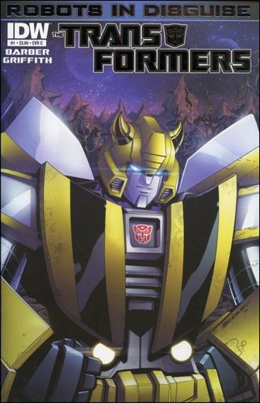 Transformers: Robots in Disguise (2012) issue 1-C Matere Foil-Enhanced "Bumblebee" Connecting Cover