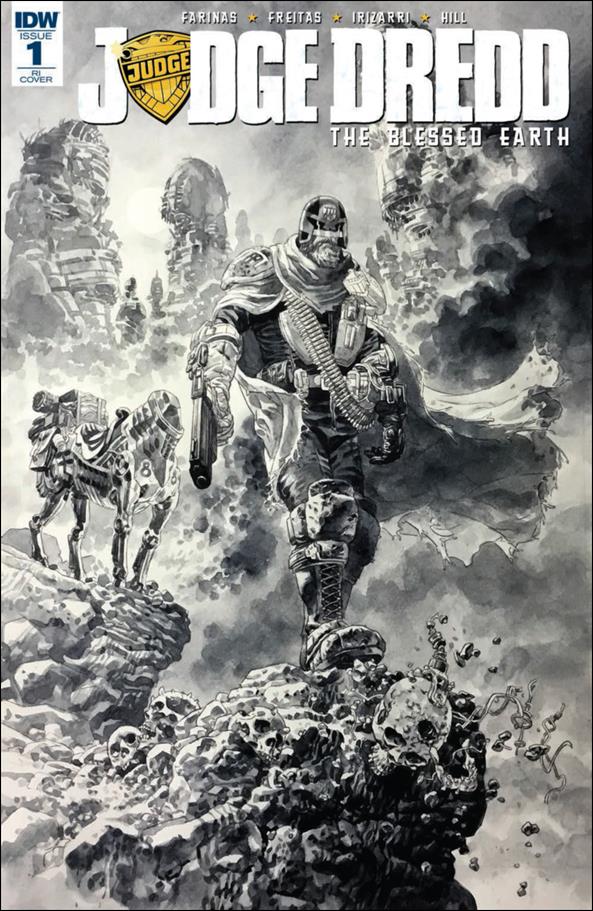 Judge Dredd: The Blessed Earth issue 1-C Duncan Fegredo 1:10 Black & White Cover