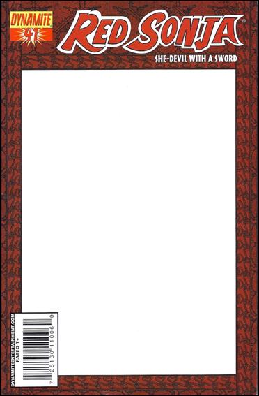 Red Sonja (2005) issue 41-E Blank Cover