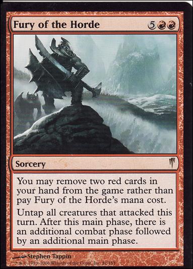 Magic the Gathering: Coldsnap (Base Set) card 81 Fury of the Horde