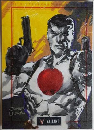 2013 Valiant Comics Preview Trading Card Set (Sketch Card Subset) card JBul-08
