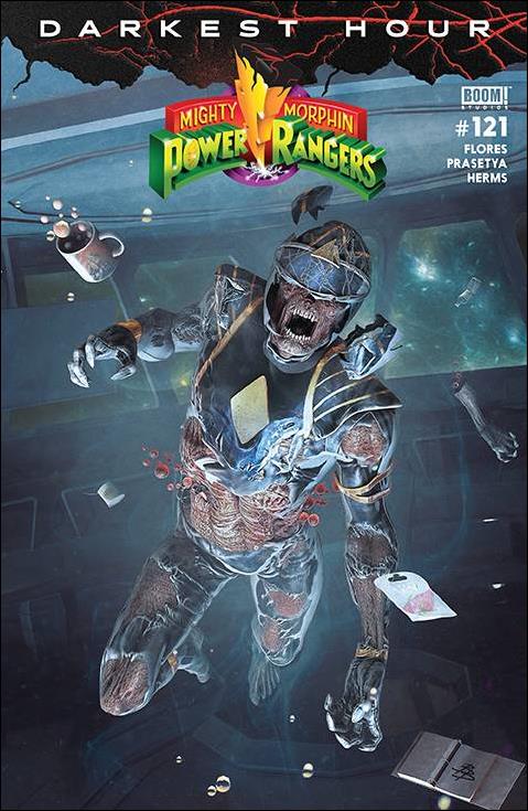 Mighty Morphin Power Rangers issue 121-B Björn Barends Dark Grid Cover