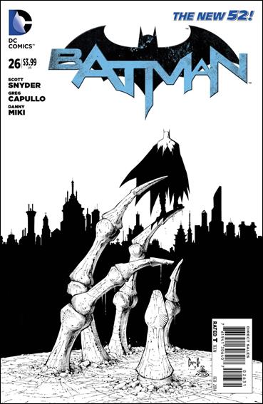 Batman (2011) issue 26-E Greg Capullo 1:100 Black and White Cover