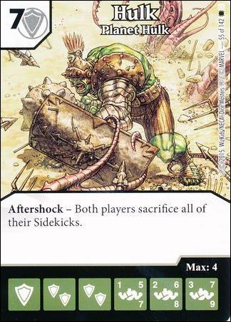 Marvel Dice Masters Amazing Spider-Man card 55 Hulk: Planet Hulk