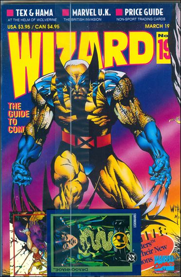 Wizard: The Guide to Comics issue 19 Polybagged with Trading Cards