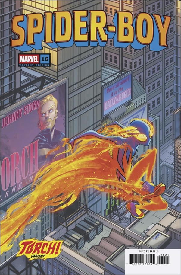 Spider-Boy (2023) issue 16-B David Baldeón Torch! Cover