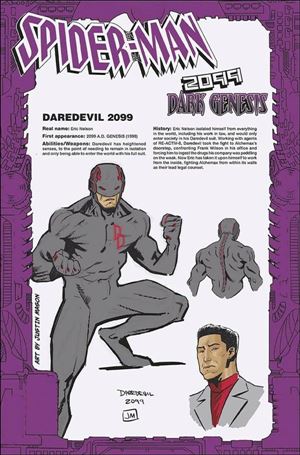 Spider-Man 2099: Dark Genesis issue 3-D Justin Mason 1:25 Cover