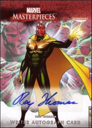 2008 Marvel Masterpieces: Series 3 (Writer Autograph Subset) card RT Roy Thomas