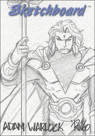 Marvel Creators Collection '98 (Sketchboard Subset) card 20-D Adam Warlock (White)