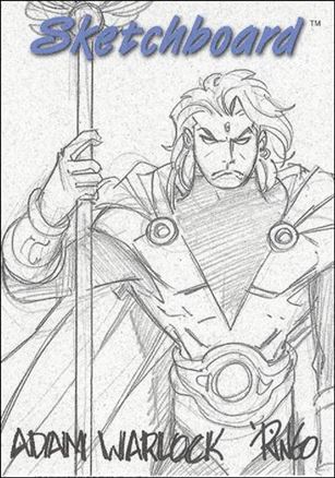 Marvel Creators Collection '98 (Sketchboard Subset) card 20-D Adam Warlock (White)