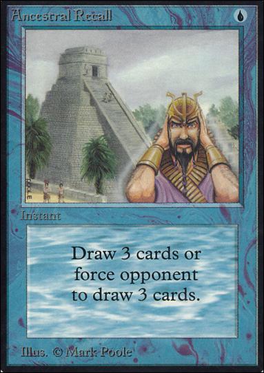 Magic the Gathering: Limited Edition Alpha (Base Set) card 47 Ancestral Recall