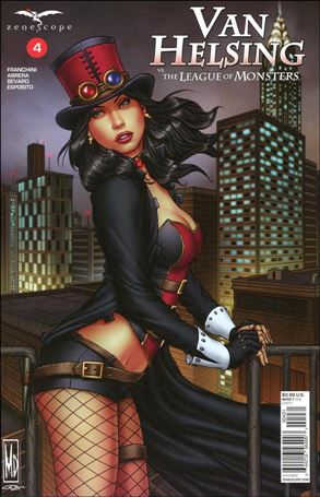 Van Helsing vs the League of Monsters issue 4-C Michael Dipascale Cover