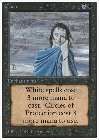 Magic the Gathering: Unlimited (Base Set) card 111 Gloom