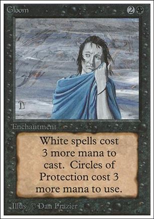 Magic the Gathering: Unlimited (Base Set) card 111 Gloom