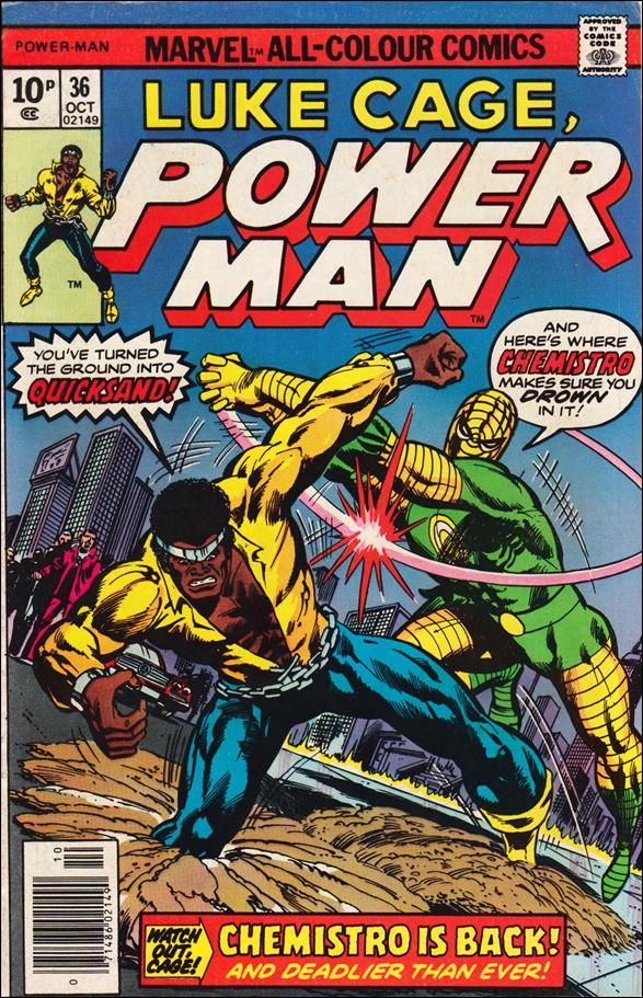 Power Man issue 36-B UK Price Cover