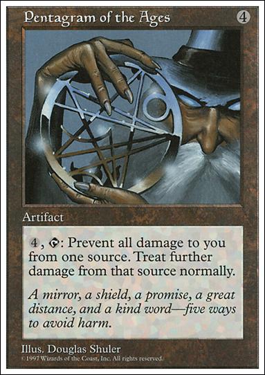 Magic the Gathering: 5th Edition (Base Set) card 395 Pentagram of the Ages