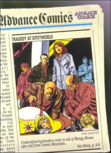 Valiant Files: Secrets from the Harbinger Foundation (Promo) card nn1 Tragedy at Ditsyworld (Advance Comics)