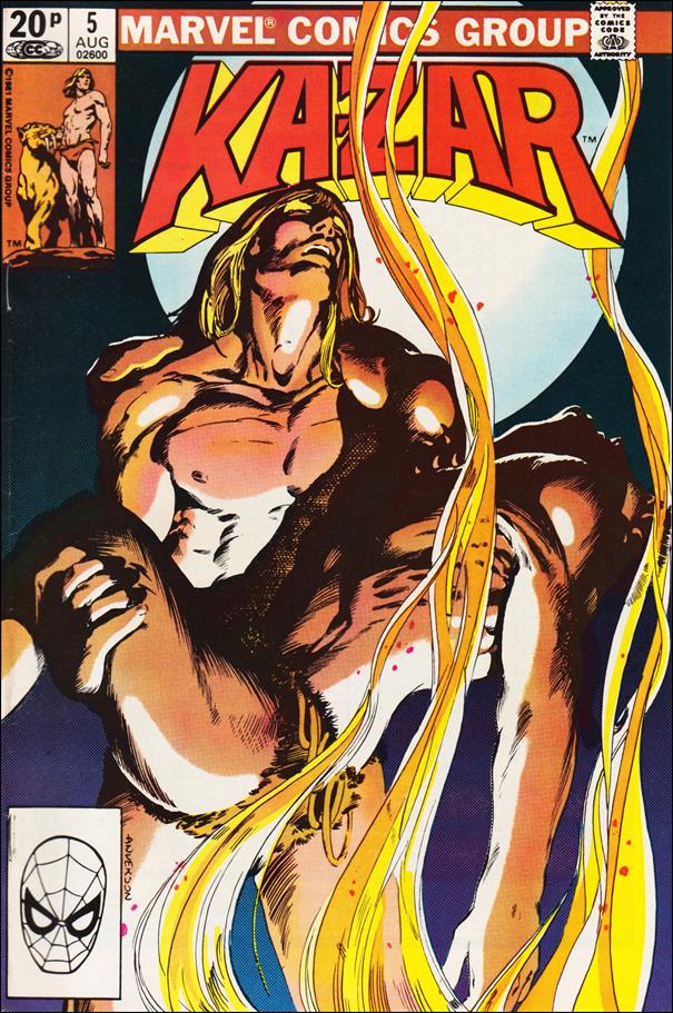 Ka-Zar the Savage issue 5-B UK Price Cover