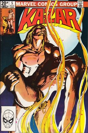 Ka-Zar the Savage issue 5-B UK Price Cover