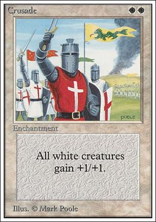 Magic the Gathering: Unlimited (Base Set) card 17 Crusade