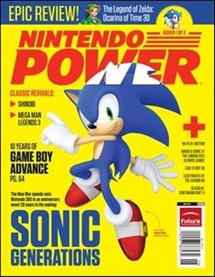 Nintendo Power issue 268 Newsstand Edition - Modern Sonic Cover